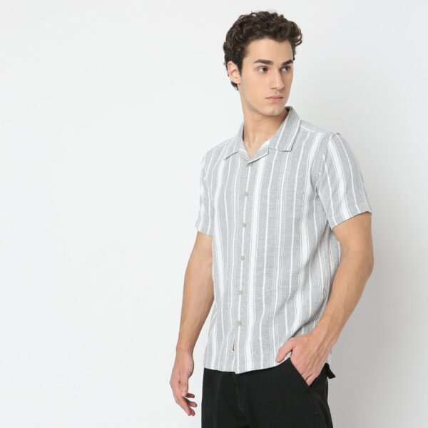 Regular Fit Striped Shirt - Image 5