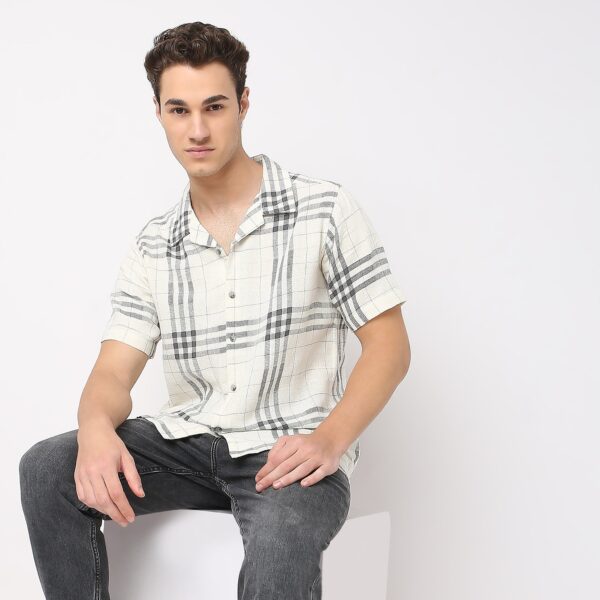 Regular Fit Checkered Shirt - Image 2