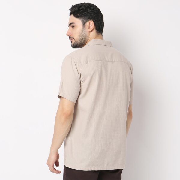 BAE Shirt™ - Fine Cotton Soft  - Dobby Structure - Cuban Collar - Regular Fit Shirt - Image 3