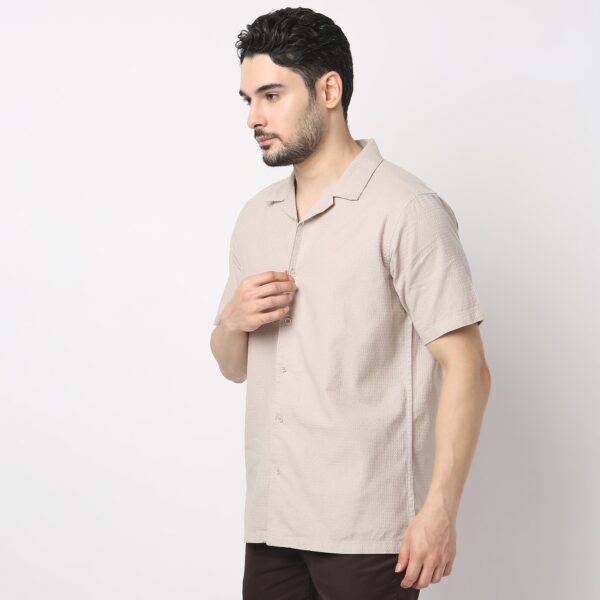 BAE Shirt™ - Fine Cotton Soft  - Dobby Structure - Cuban Collar - Regular Fit Shirt - Image 5