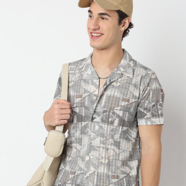 Regular Fit Printed Shirt - Image 4