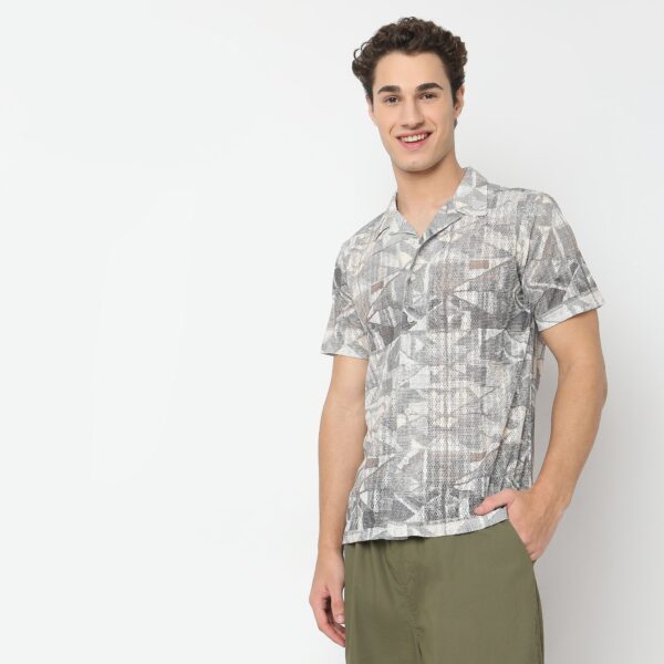 Regular Fit Printed Shirt - Image 5