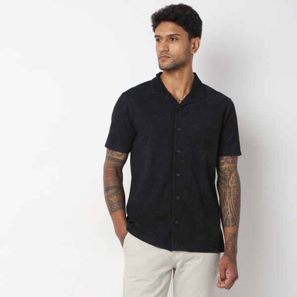 Regular Fit Structured Shirt - Image 2