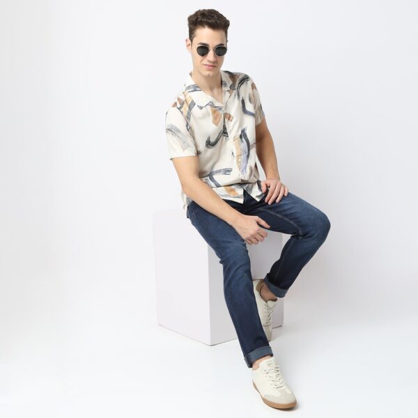 Retreat™ Shirts - Printed Pattern Rich Fabric - Trendy Cuban Collar - Regular Fit Shirt