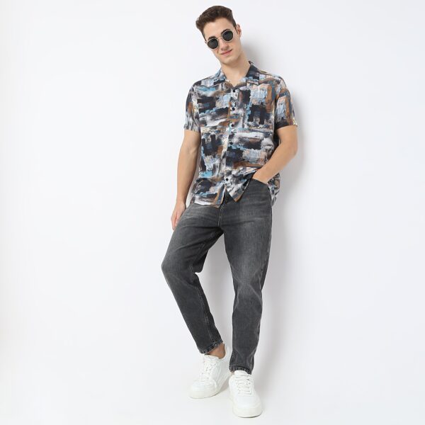 Retreat™ Shirts - Printed Pattern Rich Fabric - Trendy Cuban Collar - Regular Fit Shirt