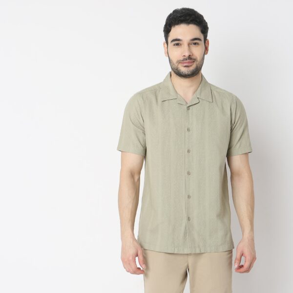 Island Shirt™ - 100% Cotton Cuban Collar - Dobby Structure - Modern Smart Shirt - Image 2