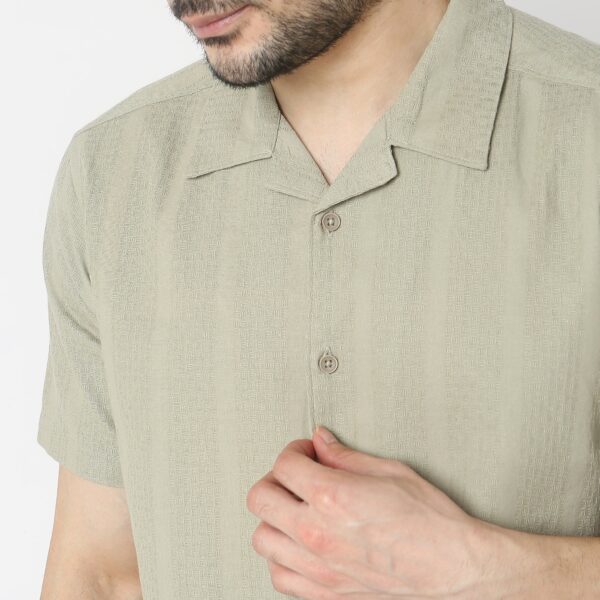 Island Shirt™ - 100% Cotton Cuban Collar - Dobby Structure - Modern Smart Shirt - Image 4