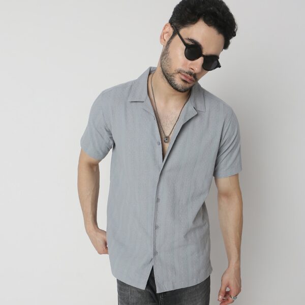 Island Shirt™ - 100% Cotton Cuban Collar - Dobby Structure - Modern Smart Shirt - Image 6