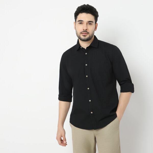 Elemental™ Easy Care Modern Smart Solid Casual - Regular Fit Shirt - Image 2