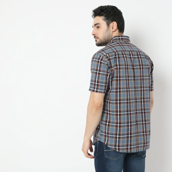 Modern Smart™ - Cotton Checkered Shirt - Regular Fit - Image 3