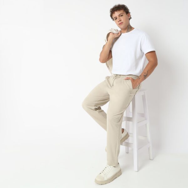 Weekend™ Pants - Knitted Fabric Lounge Pants Pull Comfort Elasticated Waist