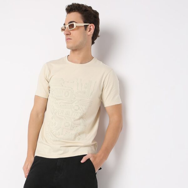 Self Graphic Tees - Cotton with E-Fast® Stretch Jersey - Regular Fit T-Shirt - Image 2