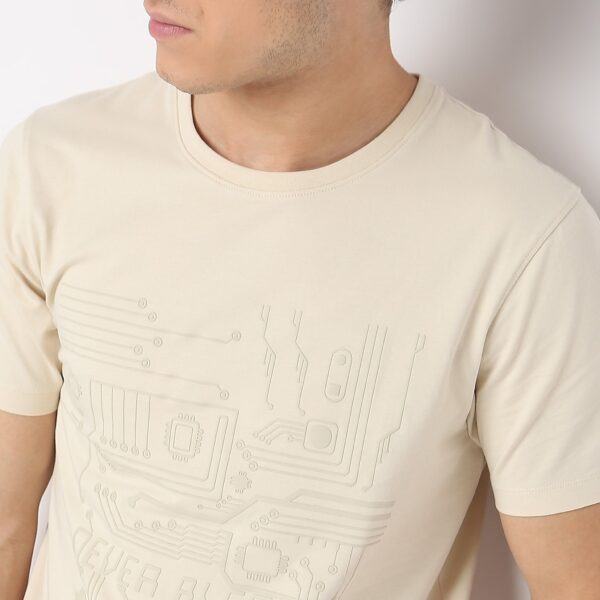 Self Graphic Tees - Cotton with E-Fast® Stretch Jersey - Regular Fit T-Shirt - Image 4