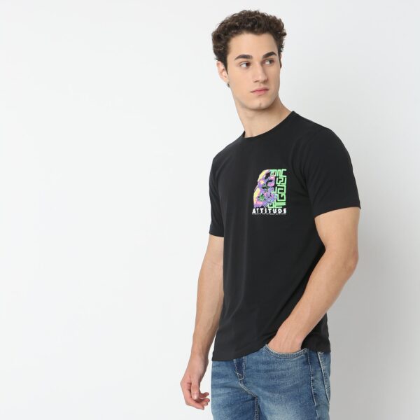 Large Graphic Front & Back Tees - Cotton with E-Fast® Stretch Jersey - Regular Fit T-Shirt - Image 5