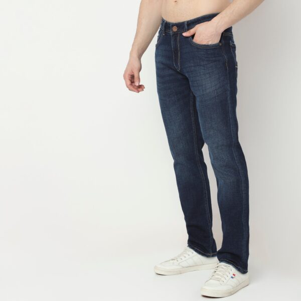 Straight Fit Classic Washed Jeans - Image 5