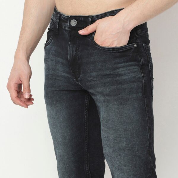 Slim Fit Heavy Towel Wash Jeans - Image 4