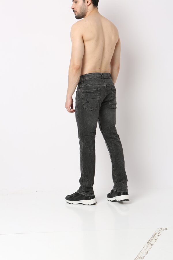 Union of Denim® - Grey Stone Rinsed - 3D Whisker Jeans - Straight Fit - Image 3