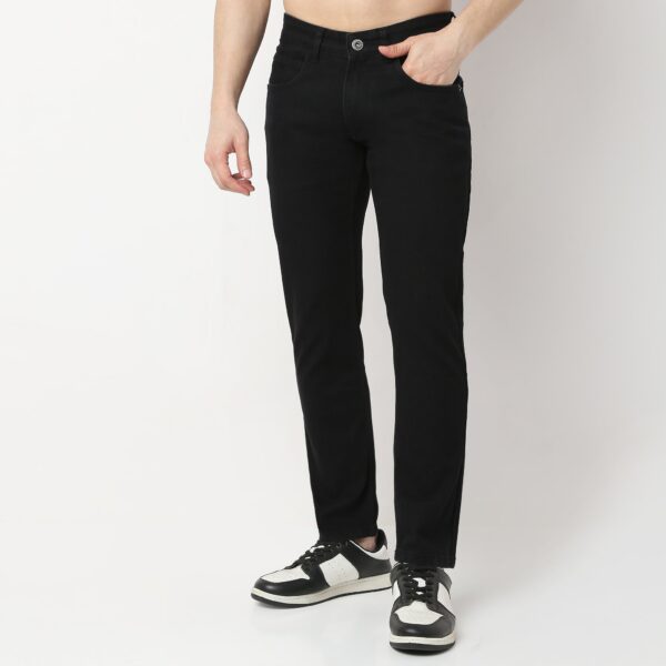 Tapered Fit Cropped Length Jeans - Image 2