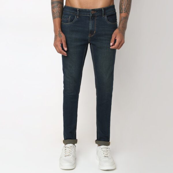 Union of Denim® - Cotton E-Fast Indigo Denim Stone Sky Fade Vintage Wash - Skinny Fit Jeans !! Great Value - Image 2