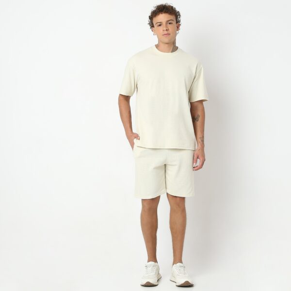 Oversize Pop Knit Structured T-Shirt (Matching Shorts Available) - Image 2